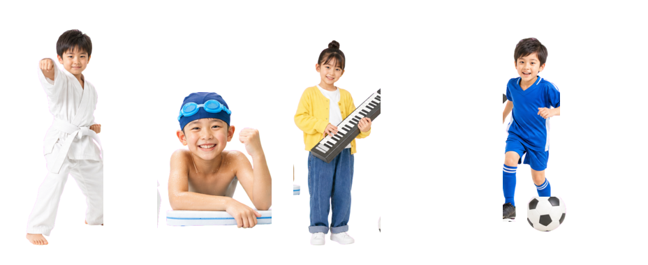 習い事に取り組む子供たち